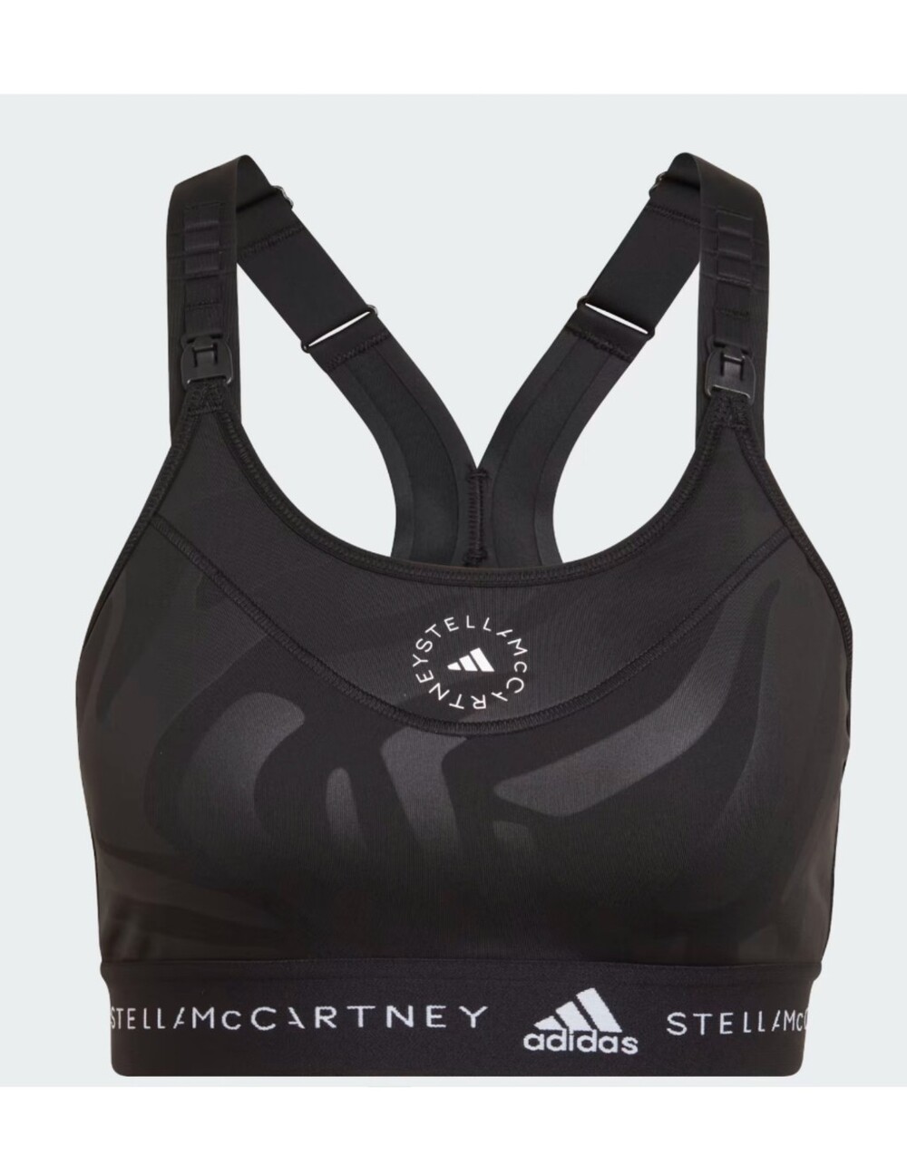 Adidas by Stella McCartney Black High-Support Nursing Sports Bra Women's 34DD